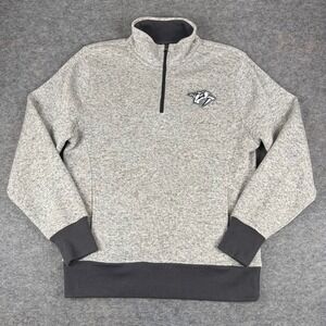 Off The Sideline Anchorage 1/4 Zip Pullover Nashville Predators Mens Large L *